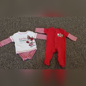 Koala Kids adorable Christmas Onesie and Circo footed Pajamas